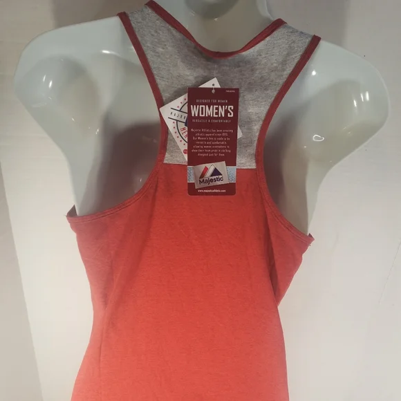 NWT Women's Philadelphia Phillies Majestic Tank Top Shirt - Picture 4 of 4